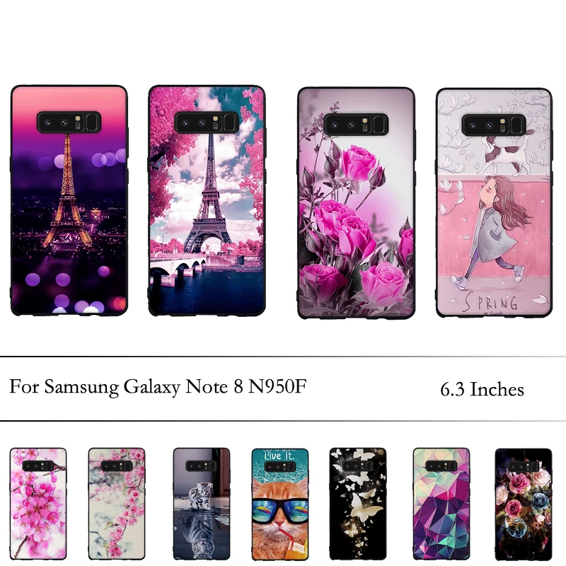 Чехол бампер для samsung Galaxy Note 8 N950F чехол Мягкий ТПУ силиконовый N950 чехол|Бамперы| |