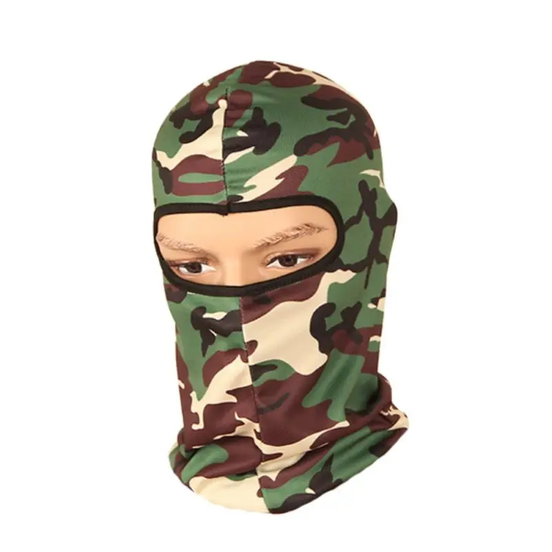 E Новая тактическая Балаклава головной капюшон CS страйкбол камуфляжная маска охотничья маска для лица Военная печать джунгли дышащий Камуфляж - Цвет: E