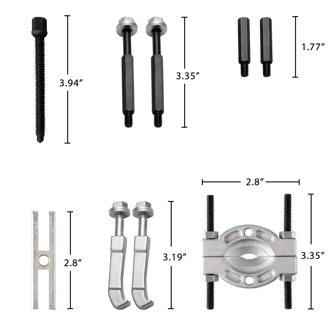 Mr Cartool 9 шт Подшипник сепаратор и Съемник набор с хомутом расширениями| |
