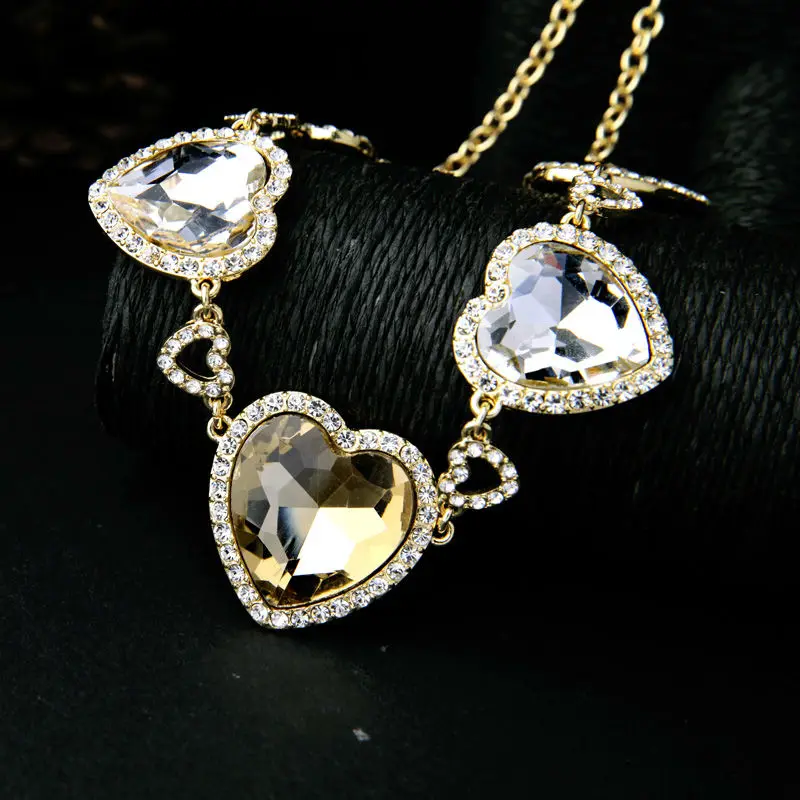 Мода 2017 чистое сердце Цепочки и ожерелья Новое поступление прекрасный Макси