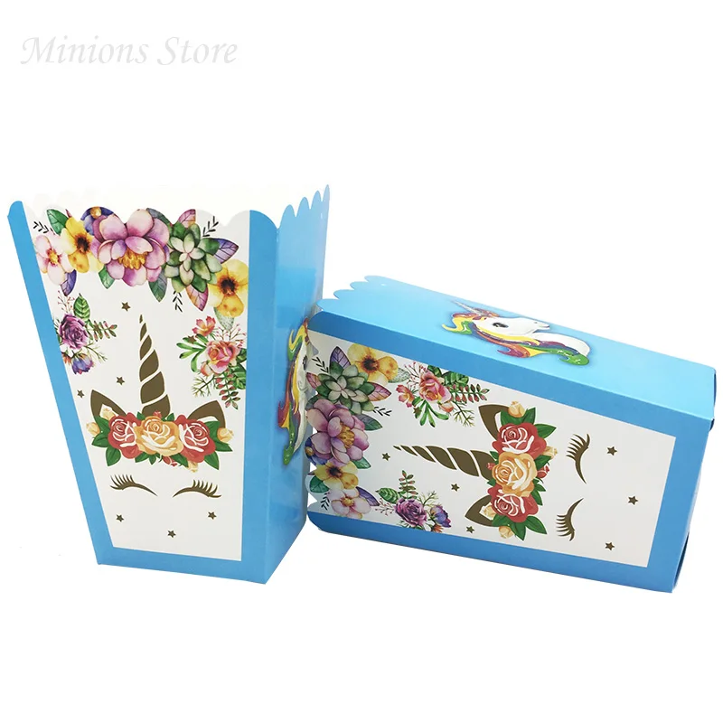 12 шт./лот мультфильм тролли Миньоны Пикачу вечерние партия коробка для попкорна