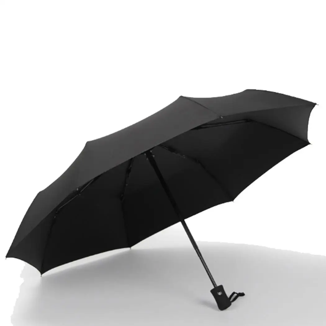 Тройной складной Автоматический зонты от УФ-лучей защита ветровка