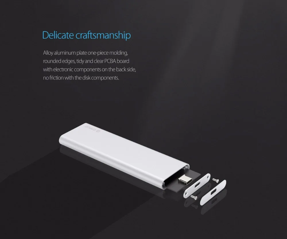 ORICO Dual-bay type-C 10 Гбит/с MSATA SSD поддержка Raid 0 Raid PM 4 ТБ Max Совместимость с Windows/Linux/Mac