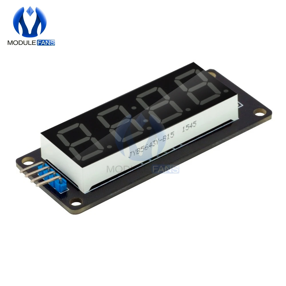 TM1637 4 разрядный 0 56 дюймов желтый цифровой светодиодный Дисплей трубки десятичная