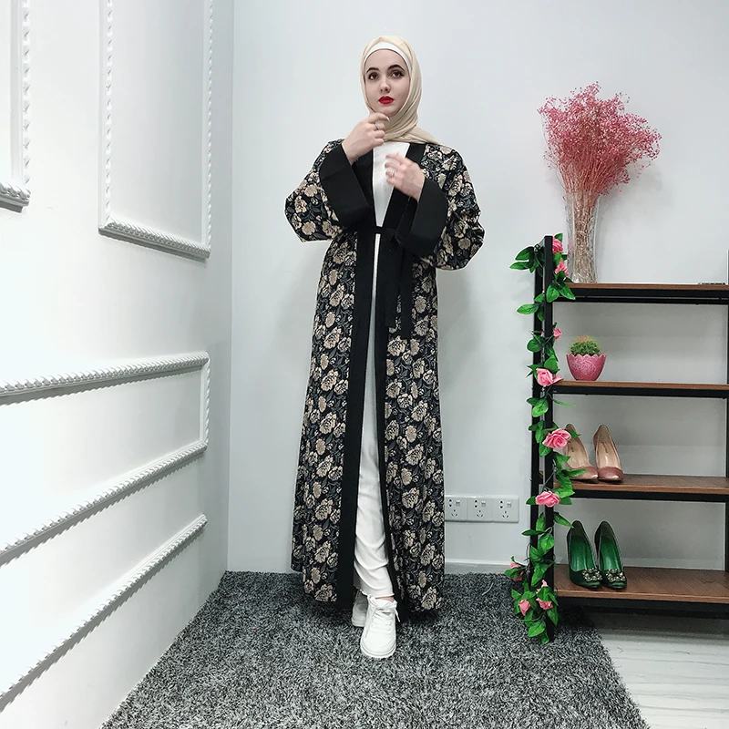 

Dubai Abaya Kimono Cardigan Islam Muslim Hijab Dress Abayas For Women Kaftan Turkey Islam Clothing Robe Musulman De Mode Femme