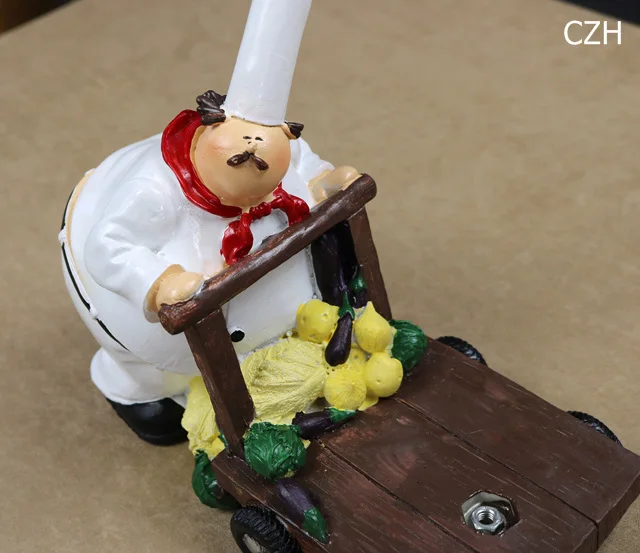 Fat Cook Статуэтка Подставка для салфеток Декор шеф-повара ванная комната бумага диспенсер держатель для салфеток Повседневная жизнь изделия для дома Орнамент Ремесло