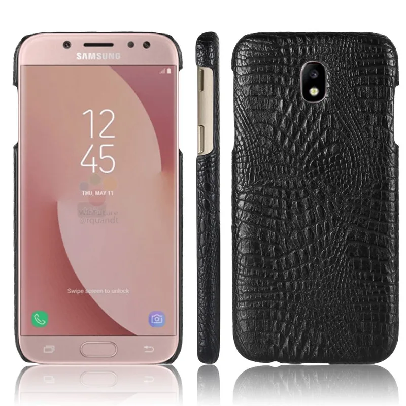 Роскошный винтажный кожаный чехол с крокодиловым узором для Samsung Gaxaly J3 J5 J7 2017 EU J330