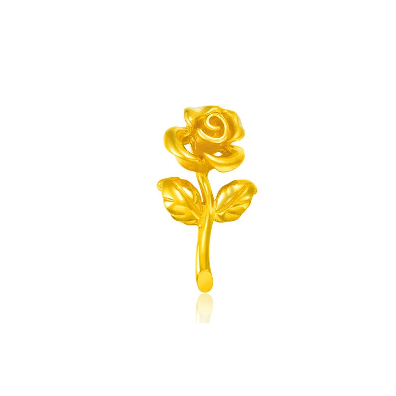 only pendant about3g XXX 24k золотые подвески, цветок, свадьба, помолвка, фестиваль, подарки, элегантное колье для женщин, хорошее ювелирное изделие, шарм, классика, настоящее, одноцветное, Au999 - Цвет камня: only pendant about3g