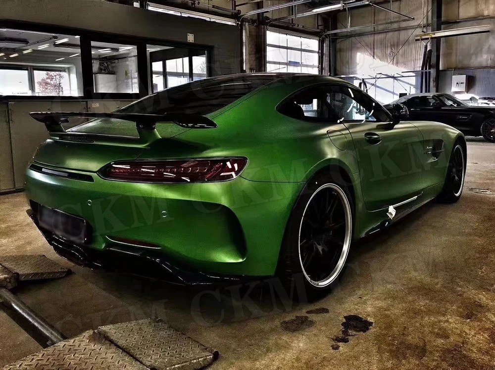 Carbon Fiber Rear Spoiler Boot Lip Fit For Mercedes Benz AMG GT AMG GTS AMG GTR Coupe 2-Door FRP Rear Trunk Wings