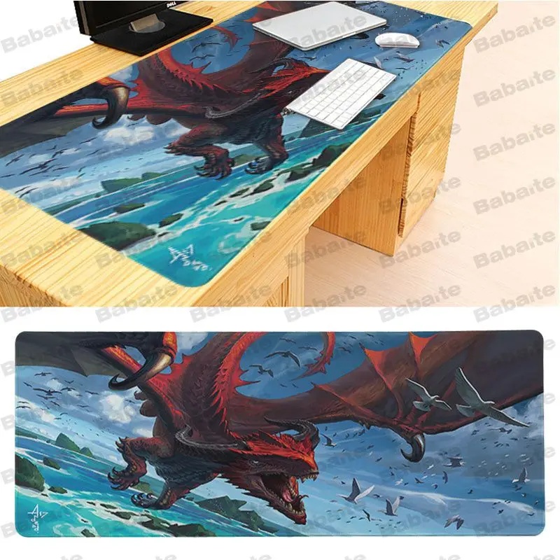 Babaite красивый Аниме Дракон DIY дизайн игровой с узором коврик для мыши Размер 300*900*2