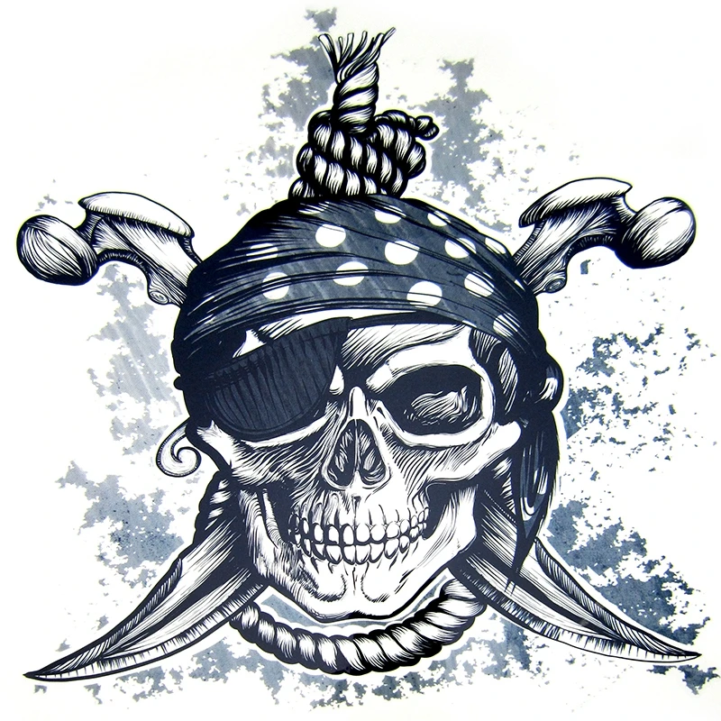 1 шт. Большой Прохладный Смерть Череп татуировки для Для мужчин красивая рука