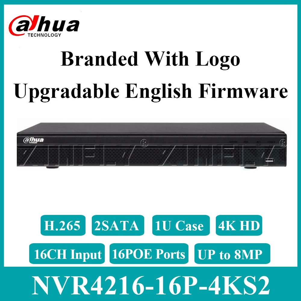 Видеорегистратор Dahua сетевой видеорегистратор на 16 каналов 8 Мп 1U 16POE 4K H.265