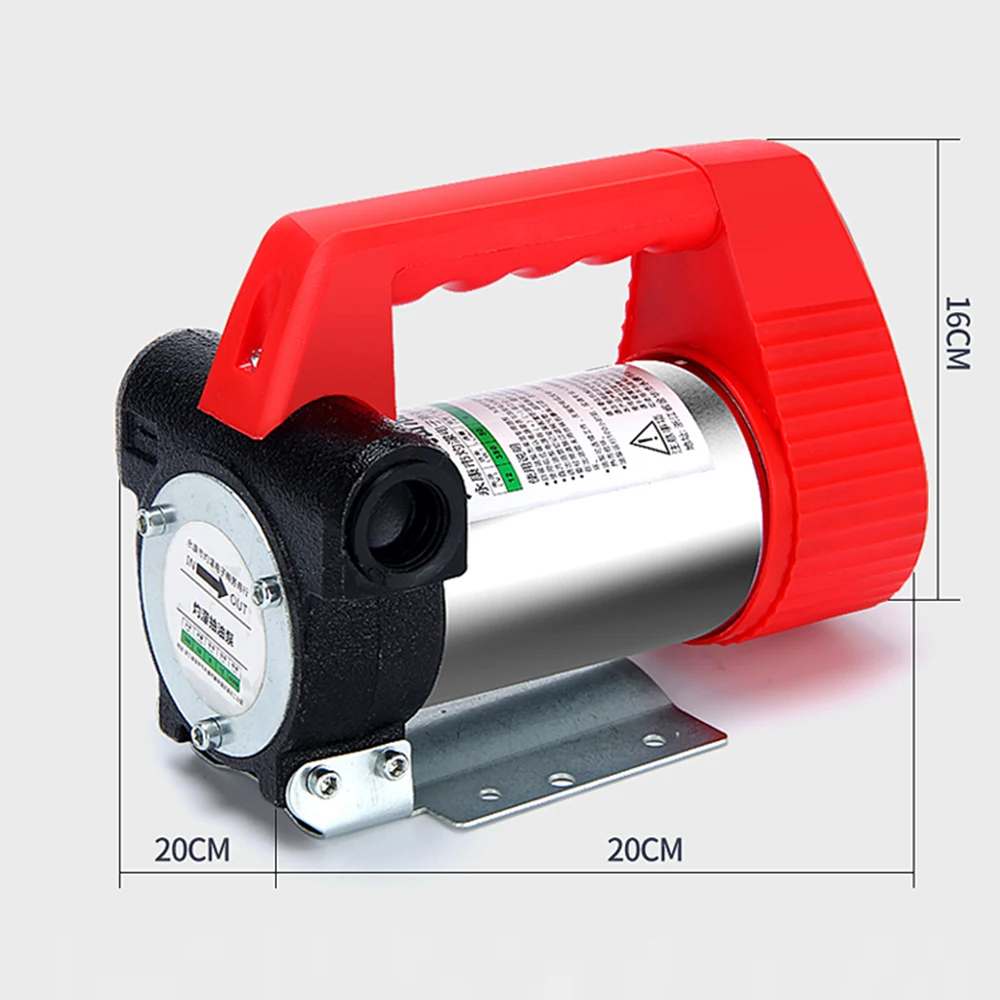 Мини DC 12 V/24 V 380W 65L/мин Электрическая Автоматическая коробка передач Масляный насос дизельного топлива, переводятся с помощью воды насос для всасывания масла