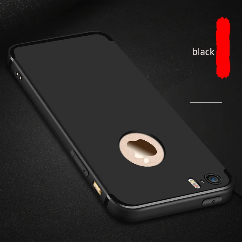 VOVTA Встроенный чехол для iphone 5 5s se Силиконовый противоударный ТПУ 6 6S 7 8 PLUS s