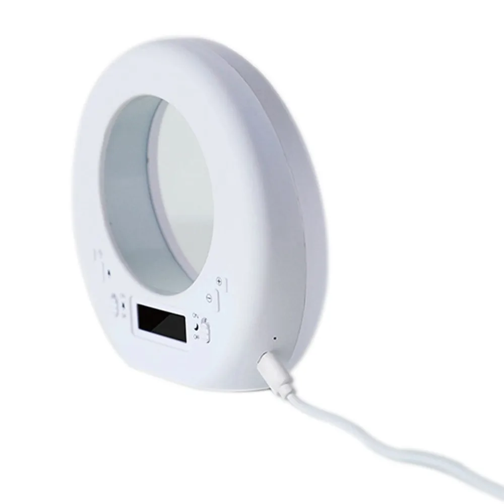 Moon Night Light Lamp USB Charging LED Timing Sleeping Alarm Clock Simplified Decorative Table For Bedroom Drop Ship|Ночники| |