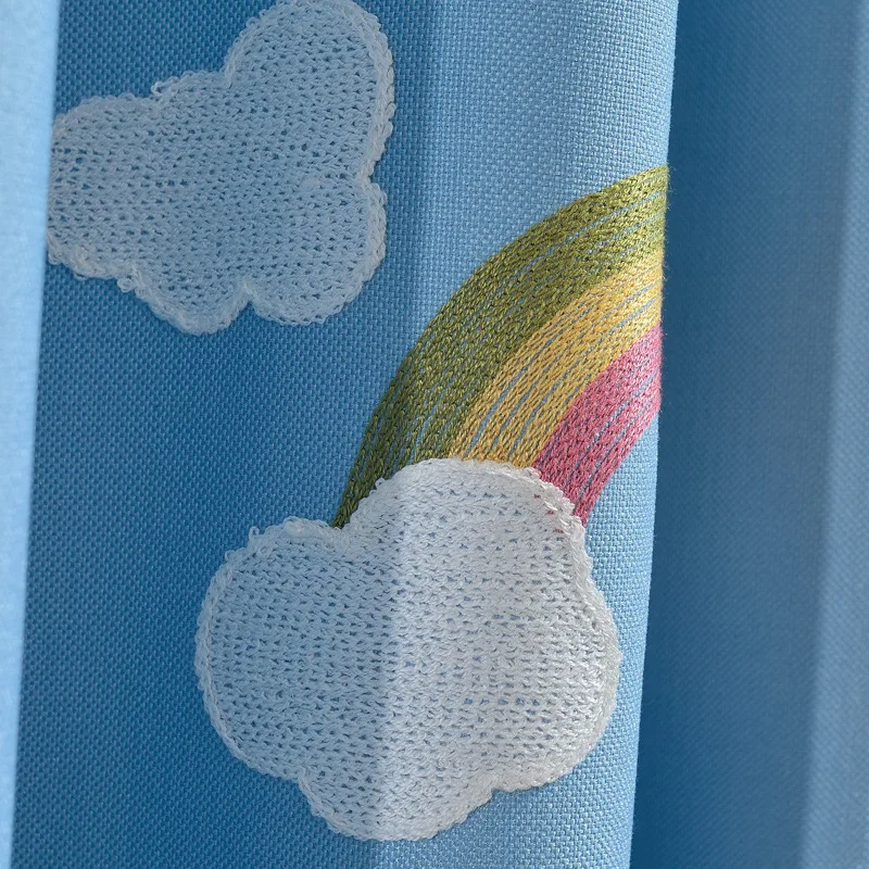 Idyllic мультфильм небольшой свежий Радуга затенение шторы для гостиной столовой