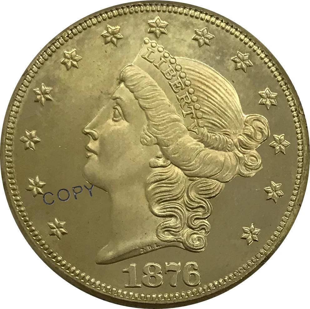 

Предметы коллекционирования из мельхиора, покрытые серебром, 1 долл. США, 1876