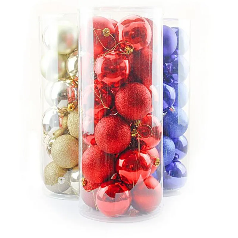 Рождественский шар для украшения 6 см/4 см пластиковый орнамент Подарочная