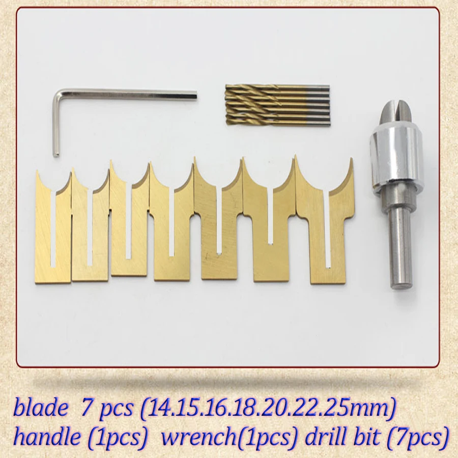 Набор шариковых ножей из сплава для деревообработки Размер 7 14/15/16/18/20/22/25 мм 16