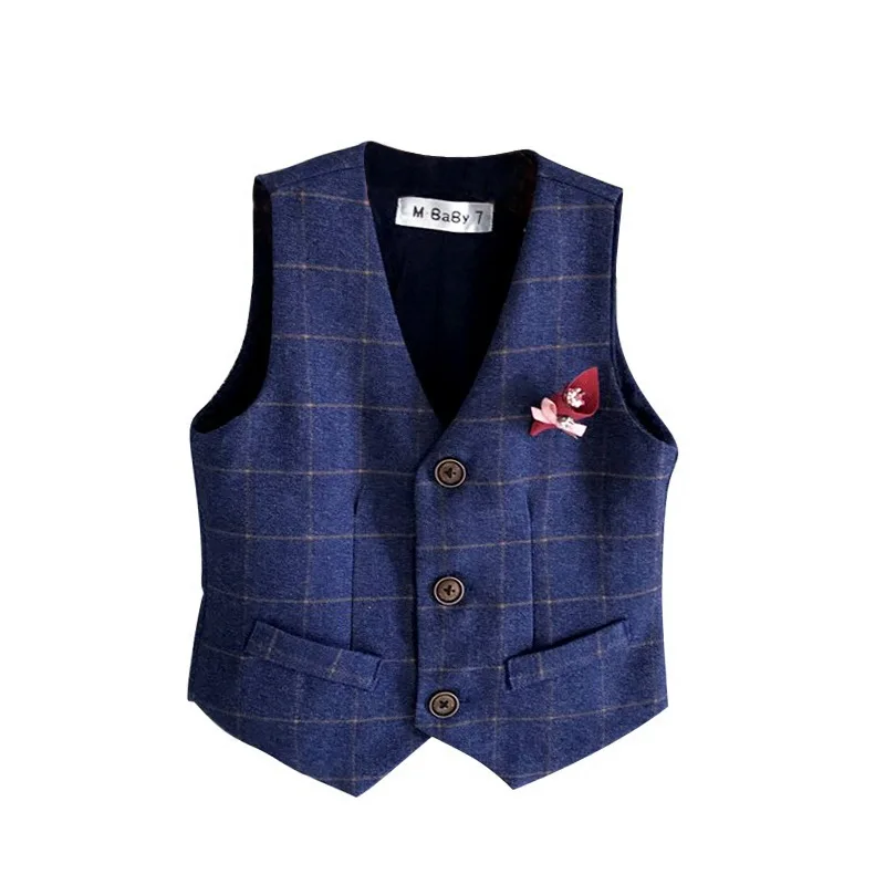 Зимняя утепленная детская одежда для свадебной вечеринки жилет мальчиков 2 9 лет