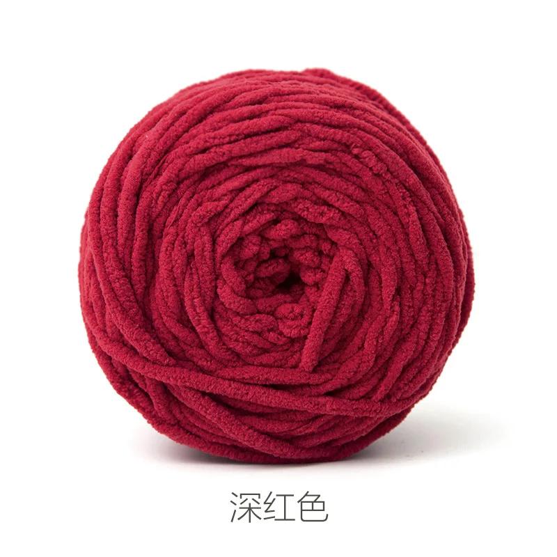 dark red 160 г/104 м супер дешевая толстая пряжа для вязания шарфа, массивная пряжа для вязания, пряжа из мериносовой шерсти, одноцветная, Толщина 6 мм - Цвет: dark red