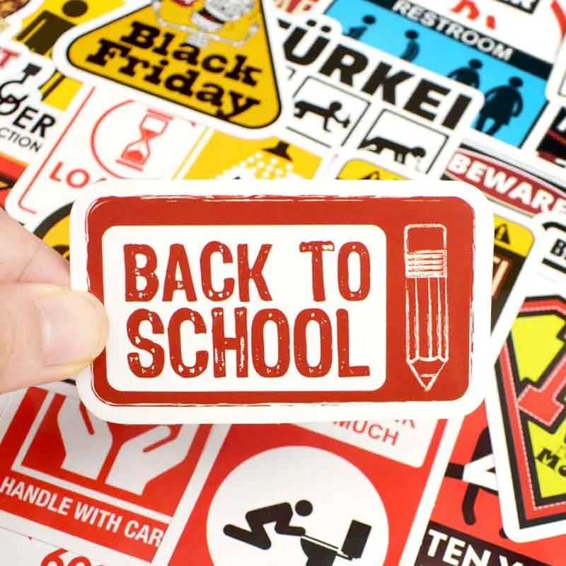 50 шт. знаки Стикеры s опасности Предупреждение запрета напоминание Декор