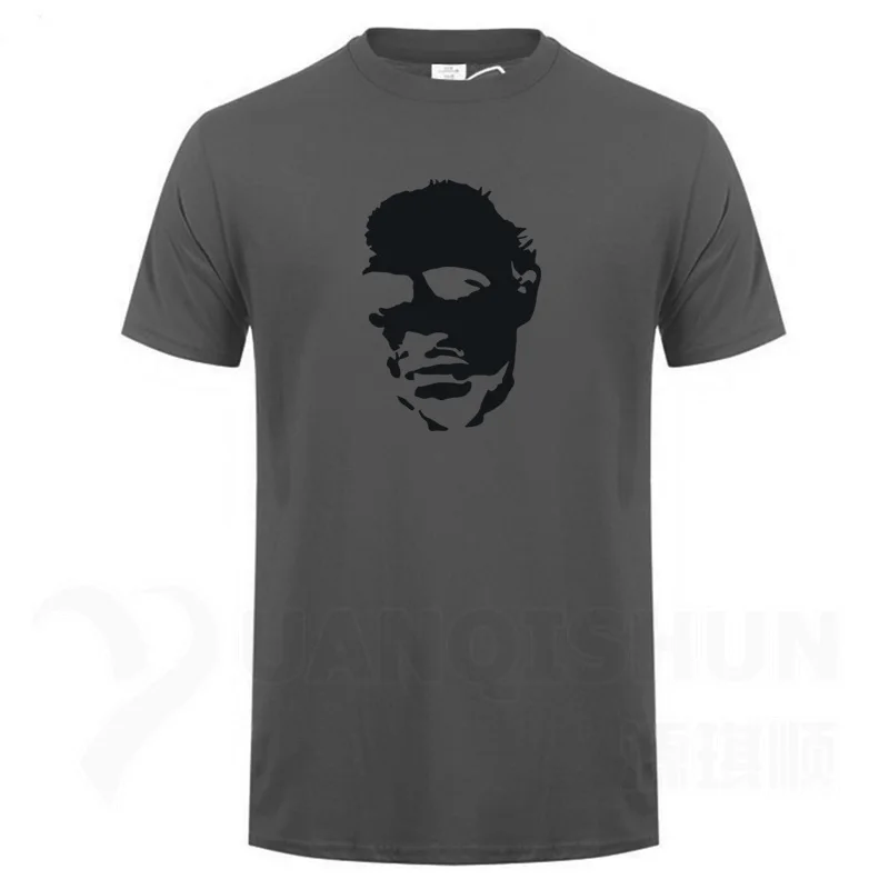 Charcoal gray 2 Горячая Распродажа, модная мужская футболка с героями фильма «Крестный отец мафия», футболка с изображением знаменитостей, модная футболка с короткими рукавами и круглым вырезом - Цвет: Charcoal gray 2