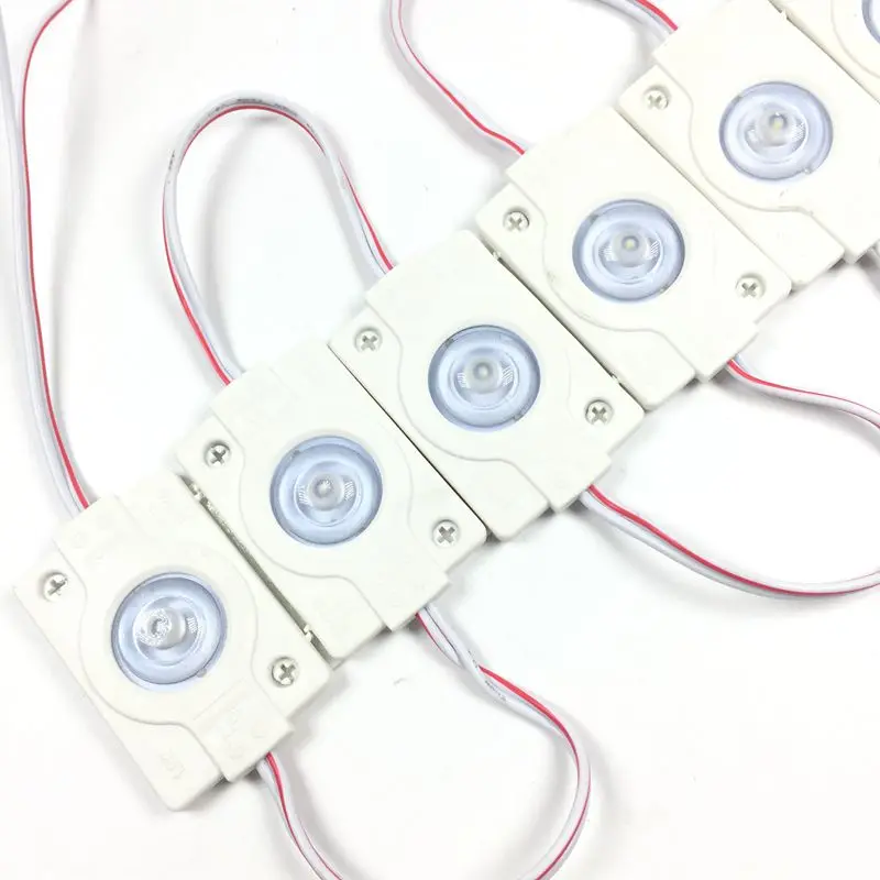 Светодиодный модуль 3030 SMD с выпуклыми линзами, 12 В постоянного тока, водонепроницаемый суперъяркий рекламный светильник, бесплатная доставка
