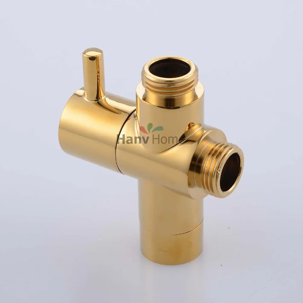 Латунный Т-образный регулирующий клапан Golden G1/2 &quotдля ручной душевой лейки биде |