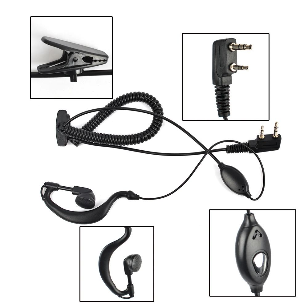 HYS BF G04C радиолюбителей 2Pin наушник рации гарнитуры двусторонней радиосвязи high