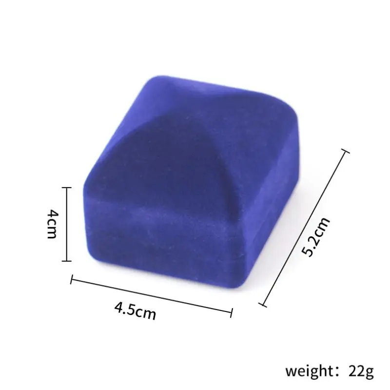 Red/Blue/Black Square Velvet Wedding Ring Earring Necklace Jewelry Storage Box Vintage Display Case Holder Organizer Shellhard