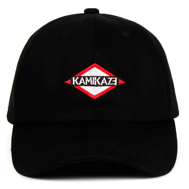 Черный Kamikaze папа шляпа Eminem альбом хлопок бейсбольная кепка для мужчин женщин Хип Хоп Snapback ограниченная шапка с вышивкой Прямая поставка - Цвет: Черный