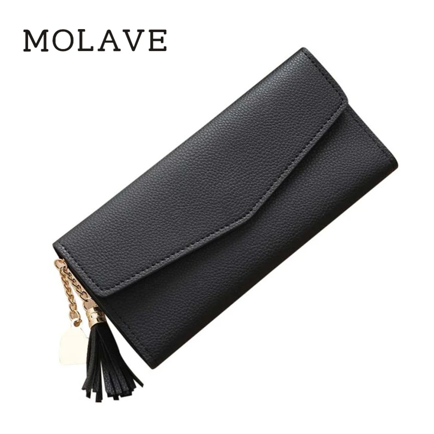 MOLAVE кошельки кошелек женский сплошной держатель для карт hasp Для женщин Простые