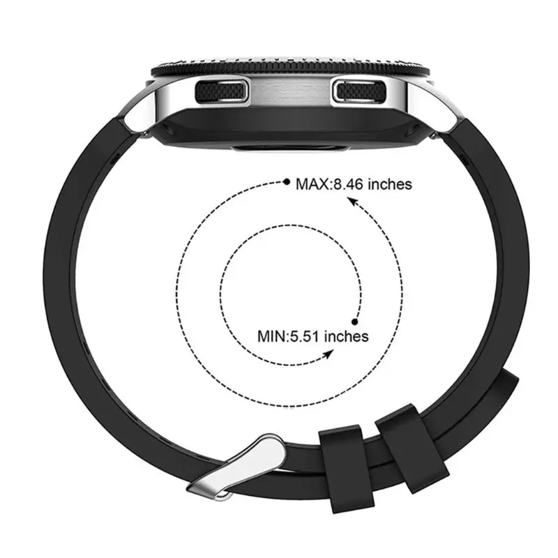 Силиконовый ремешок на запястье для samsung Galaxy Watch 46 мм SM-R800 браслет сменный ремешок для часов Huami Amazfit Stratos 2