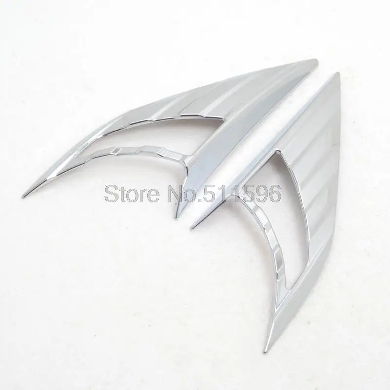 Накладка на переднюю фару Nissan Qashqai 2015 2016 2017 2 шт./компл.|lamp hood|trim covertrim chrome |
