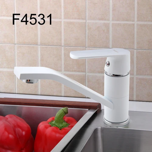 F4531 FRAP современные кухонные краны 360 градусов Поворотный Смеситель для холодной и горячей кухни кран с одним отверстием для водопроводной воды цветная аэрозольная краска F4531 - Цвет: F4531
