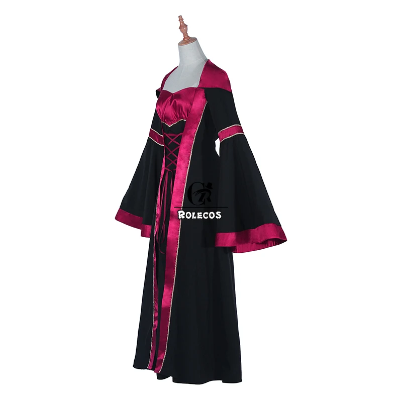 ROLECOS викторианские средневековые женские платья классическое шифоновое платье