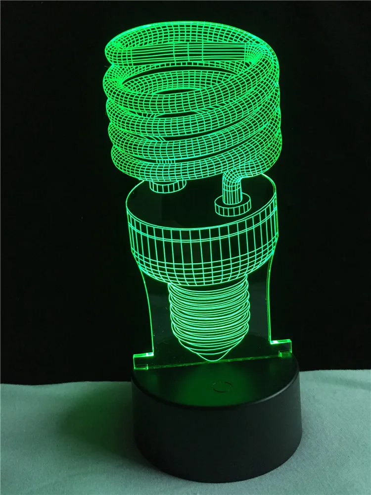 Новая популярная 3d лампа ночного видения настроения сенсорная Светодиодная для
