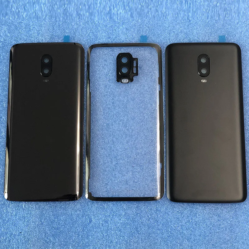 Для 6,4" OnePlus 6T One Plus 6T Axisinternational стеклянный чехол для задней крышки батареи корпус+ рамка для камеры+ стеклянная вспышка для объектива