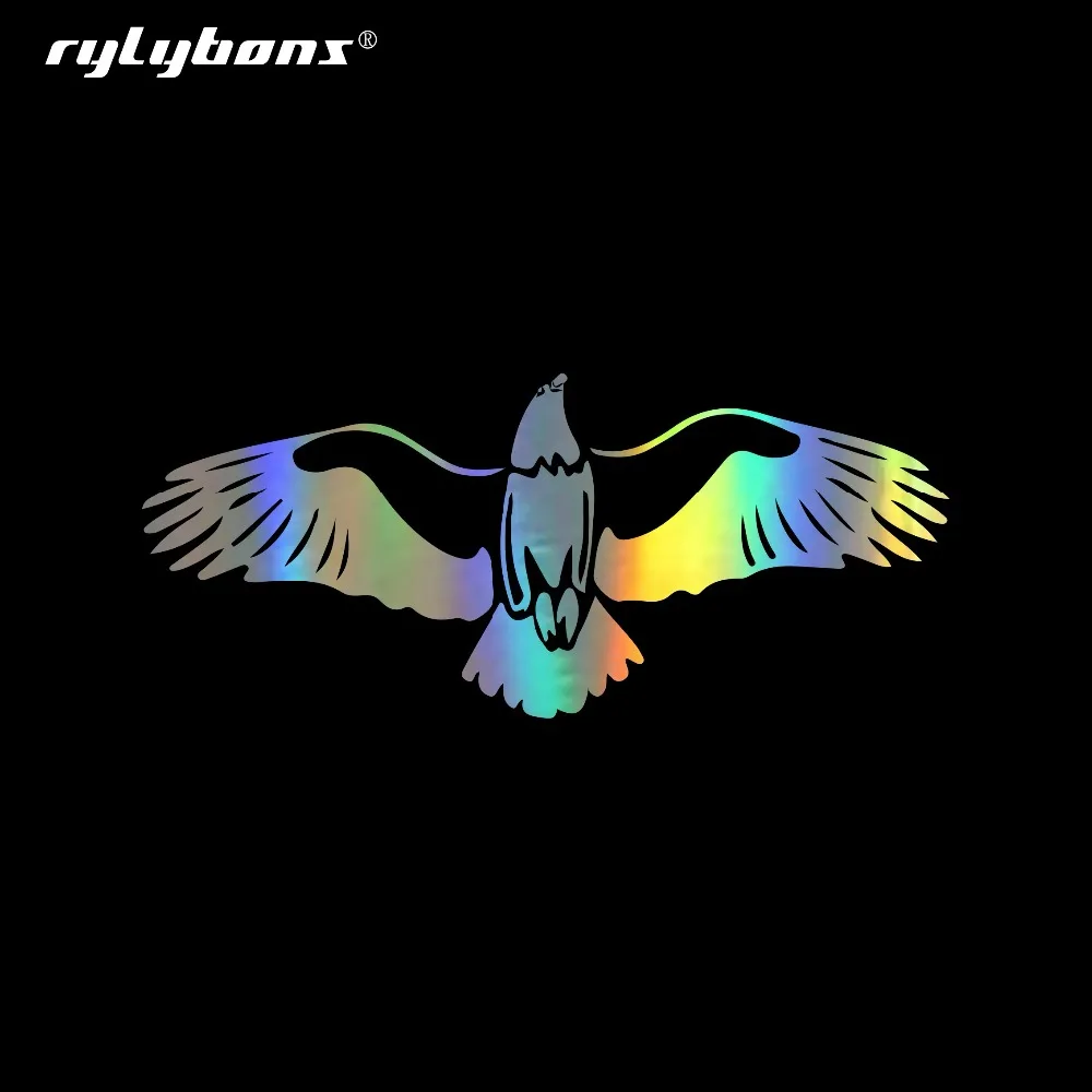 Rylyбонс Летающий высоко Крылатый Орел Автомобильная наклейка s мотоциклетная
