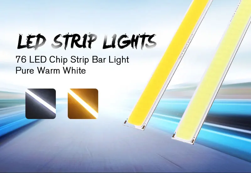 CLAITE 6W 76 светодиодный COB светодиодный чип 520mA белый/теплый белый для DIY DC 12V
