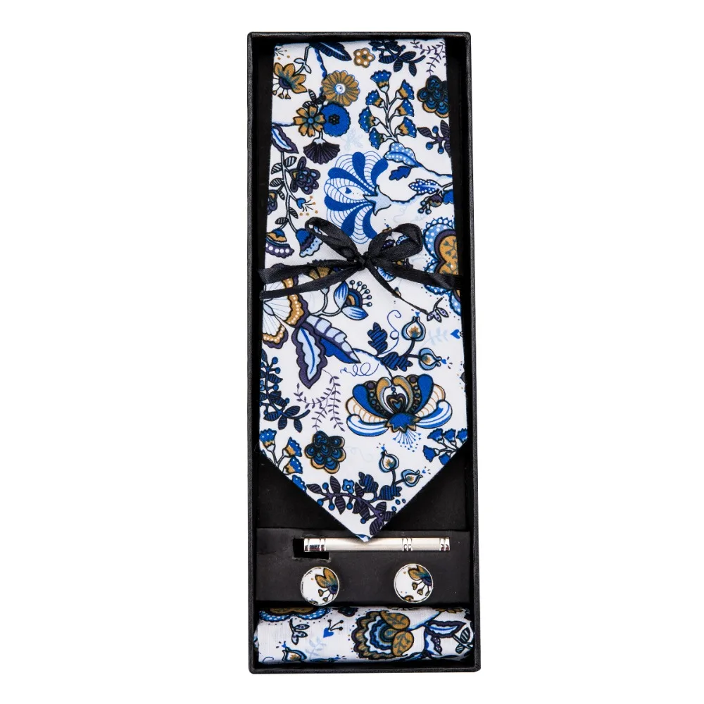 Для мужчин галстук хлопок роскошный цветочный Мода классический бренд Удобные s