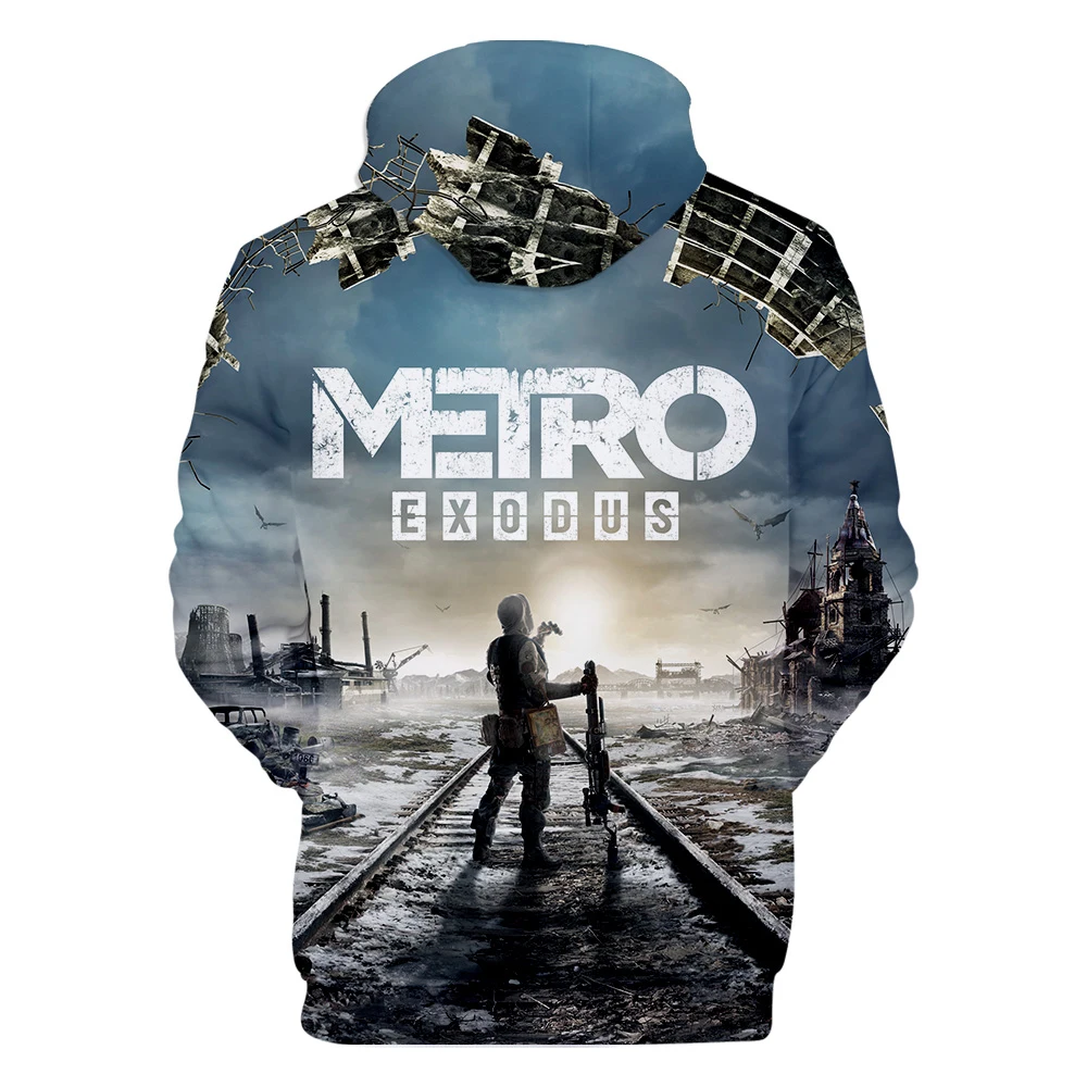 Мужские толстовки Metro Exodus,, толстовки для мужчин/женщин, Харадзюку, хип-хоп верхняя одежда, худи с капюшоном, повседневная одежда, уличная одежда