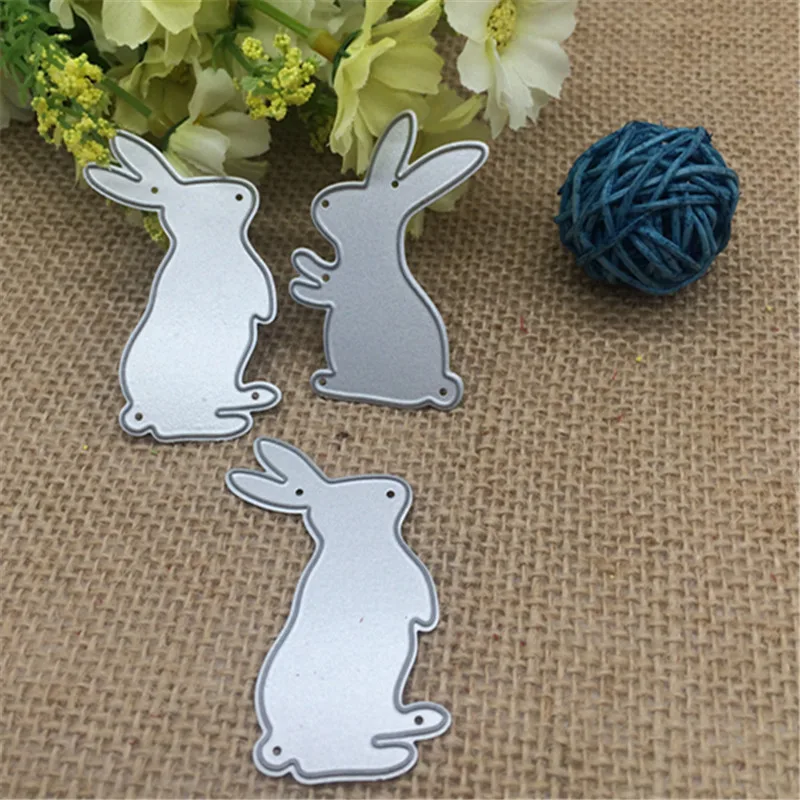 3 шт. белый кролик детский альбом заяц металлические режущие штампы Трафаретный