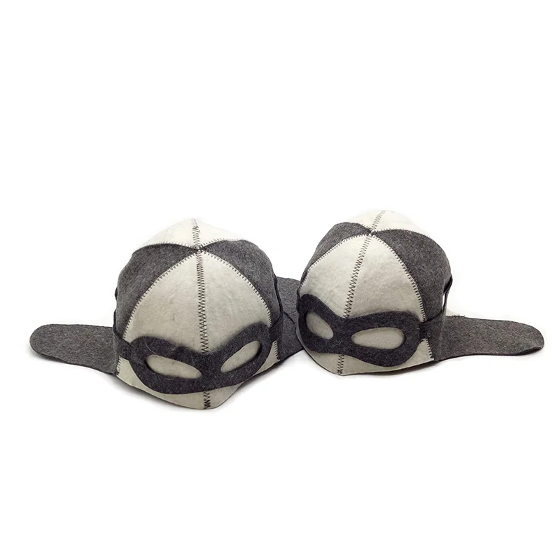 Обратная секс сауна шляпа распродажа шерстяных Войлочная Шапка для бани 2 шт в