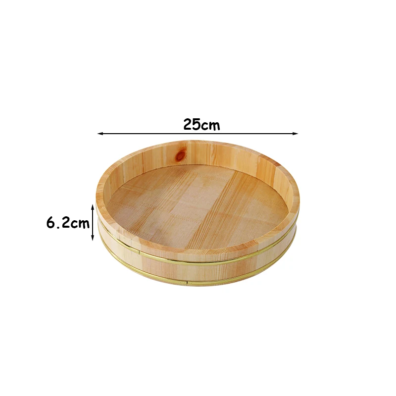 25cm Контейнеры для суши Деревянные Подносы для еды Основные Блюда кухонная утварь японская тарелка для рождественской вечеринки столовая посуда для ресторана большая посуда - Цвет: 25cm