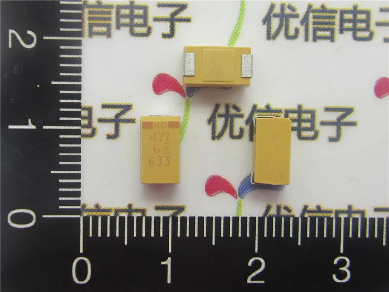 

Free ship with track 20pcs/lot 7343 470UF SMD tantalum capacitor 470UF 7343 6.3V 470UF E type tantalum capacitor 6.3V
