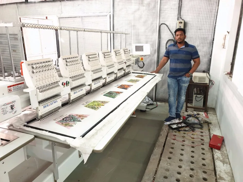 Автоматическая вышивальная машина с 4 головками 15 игл компьютеризированная Tajima