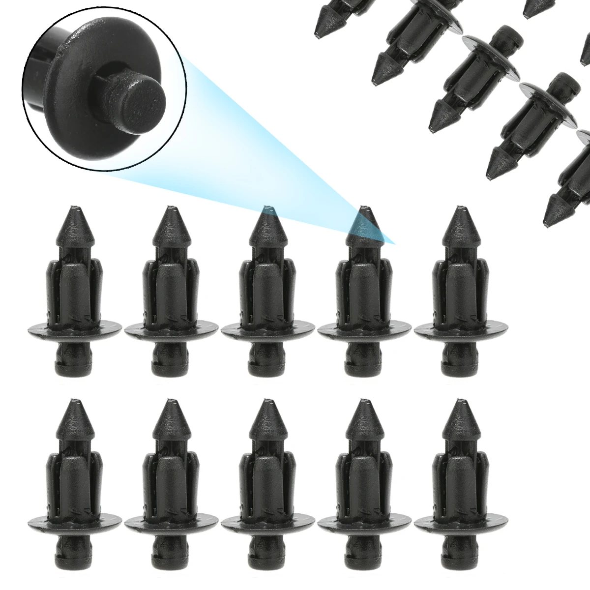 Новинка 10 шт. пластиковый велосипед обтекатель заклепки отделка клип Fit 6 мм