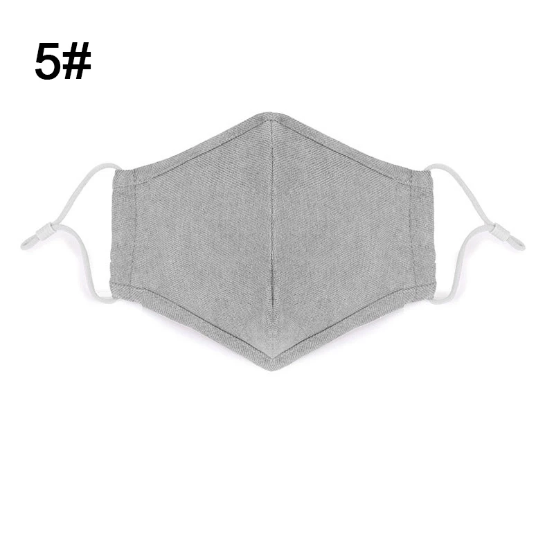 5 1 шт. хлопок PM2.5 черная маска для рта Анти-пыль маска фильтр с активированным углем ветрозащитный Рот-муфельные бактерии доказательство маски для лица для защиты от гриппа - Цвет: 5